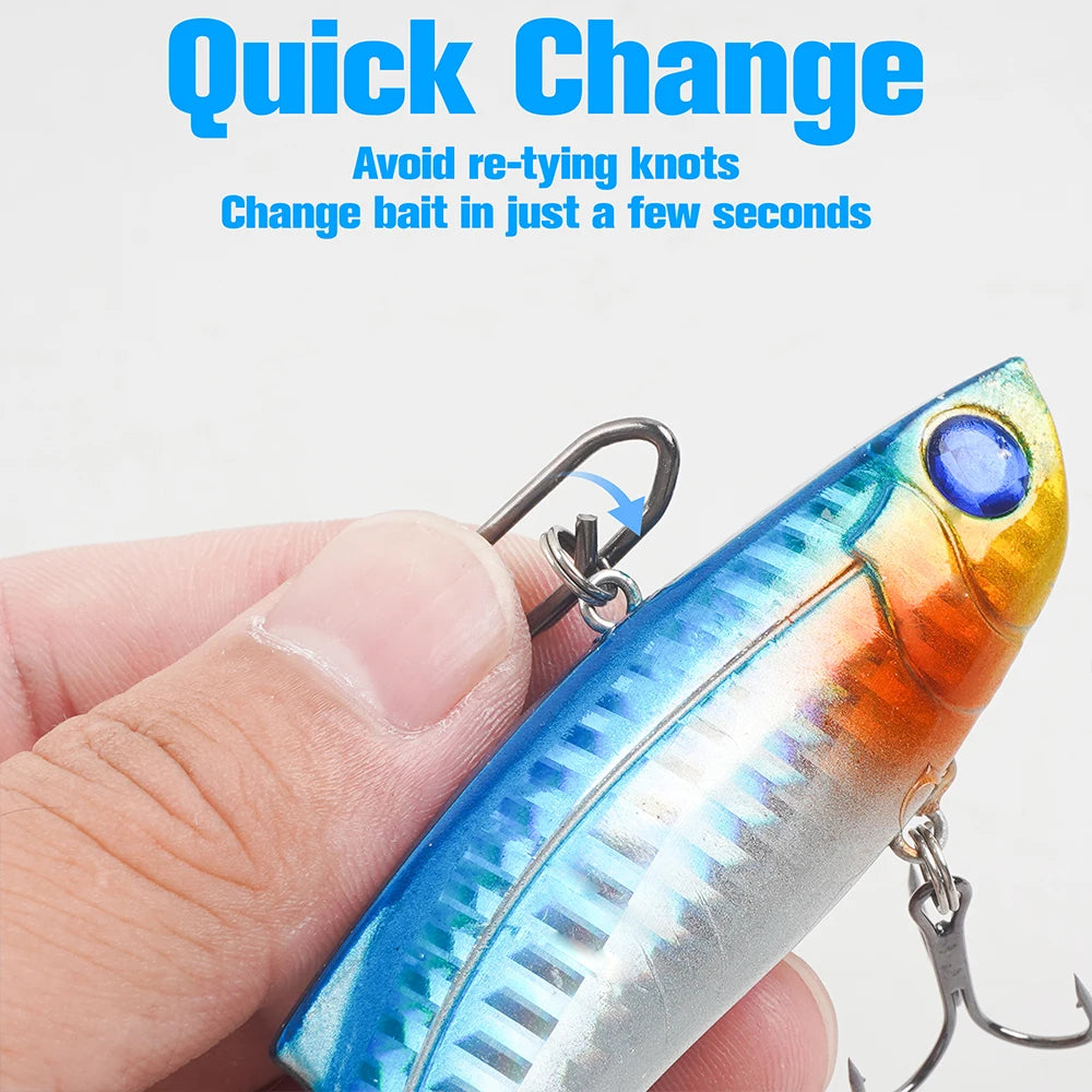50Pcs Power Fishing Clips Fishing Speed Clips High Strength Fishing Lu – Bait & Spurs