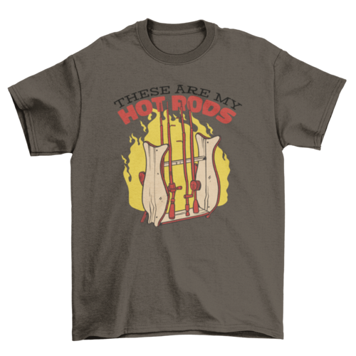 Hot rods fishing t-shirt