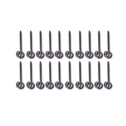 20pcs Carp Fishing Boilie Clips Bait Screws Artificial Fake Lure Ring Swivels For Hair Rig Method Feeder Fish Accessories Tackle