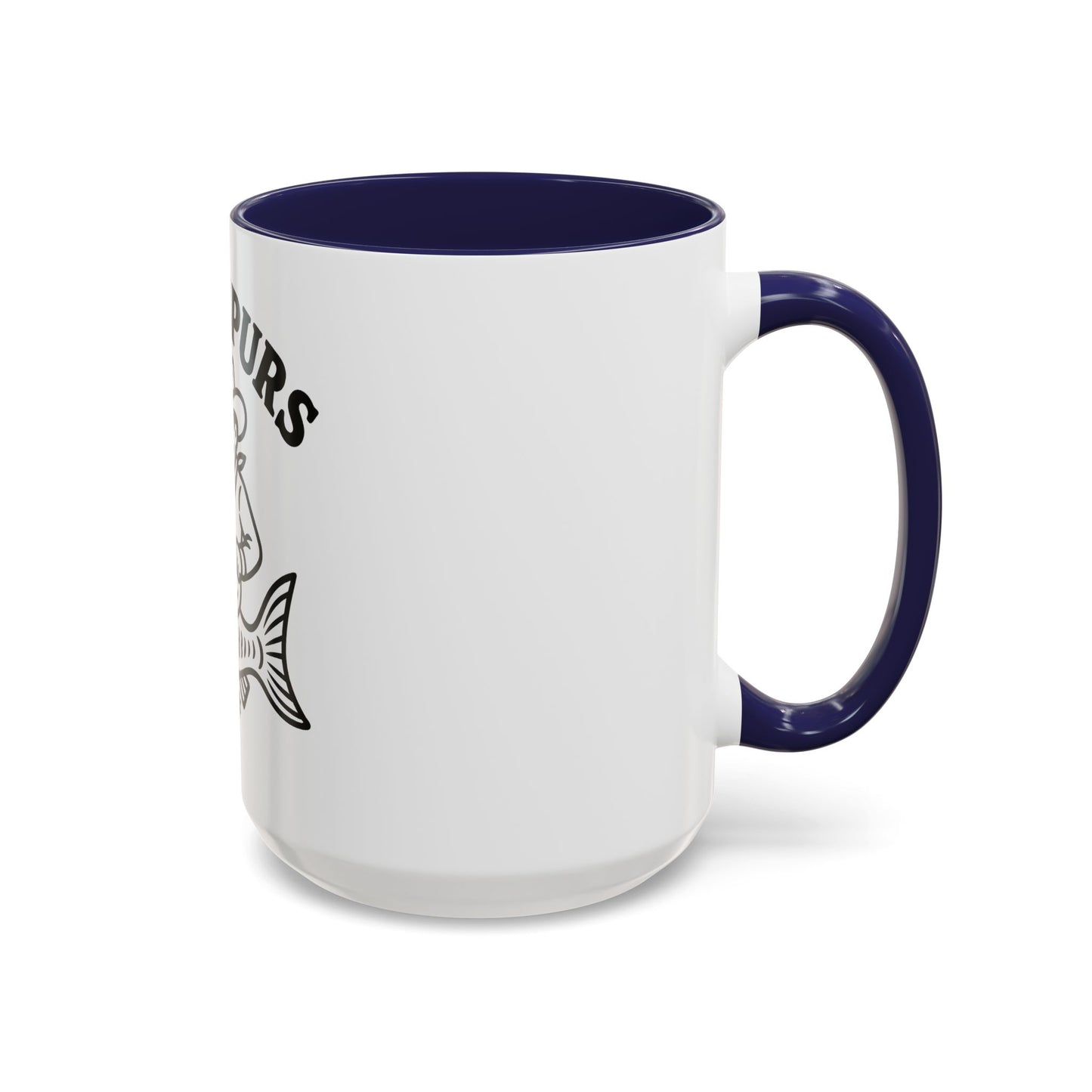 Bait & Spurs Coffee Mug — Cowboy Fishing Graphic Accent Mug (11/15oz)