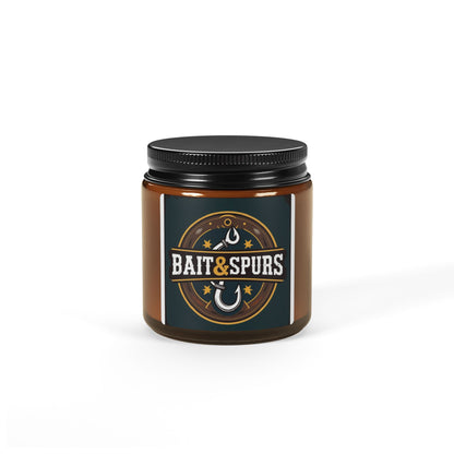 Scented Soy Candle (Multi-Size, Amber Jar)