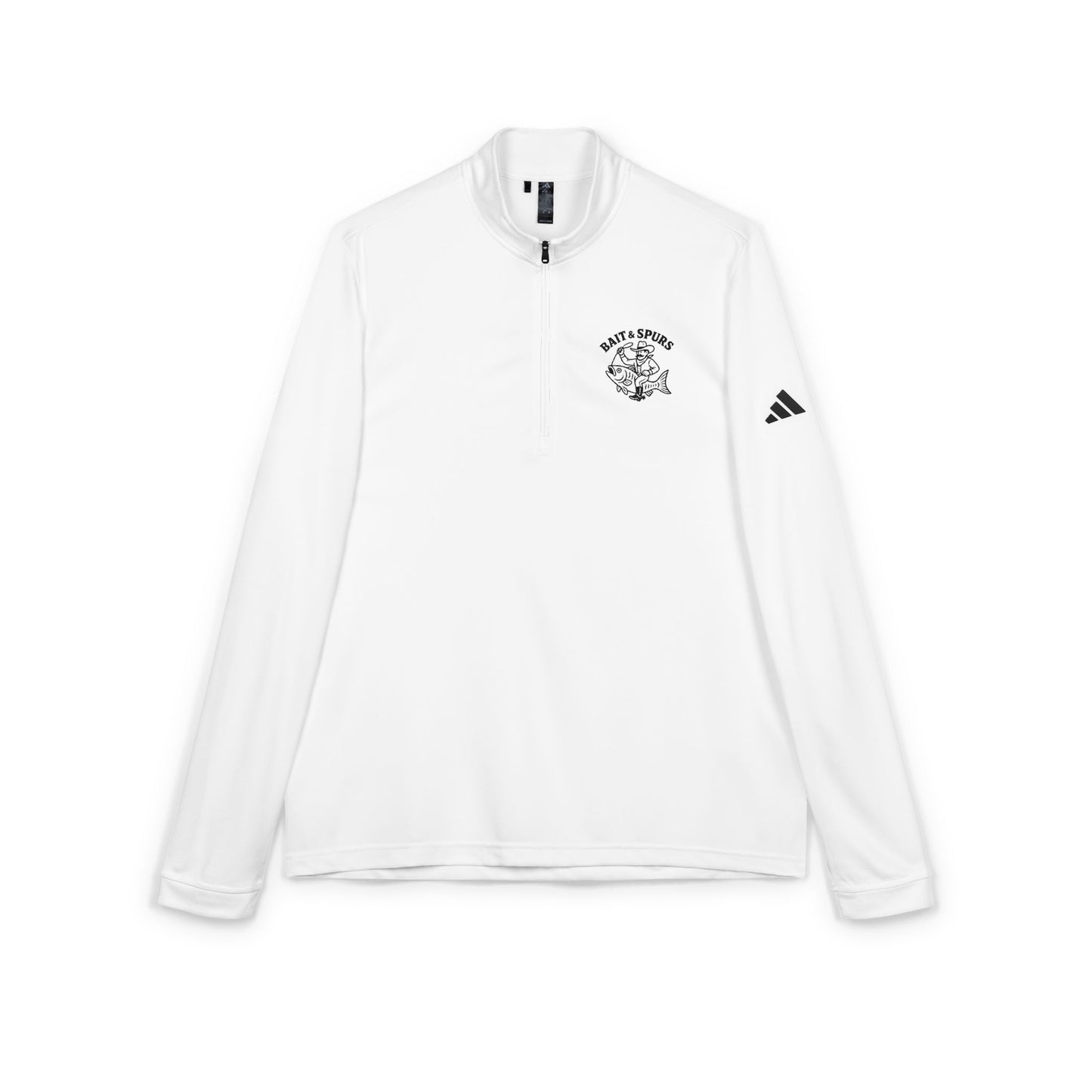 Adidas® Embroidered Quarter-Zip Pullover for Sports and Casual Wear