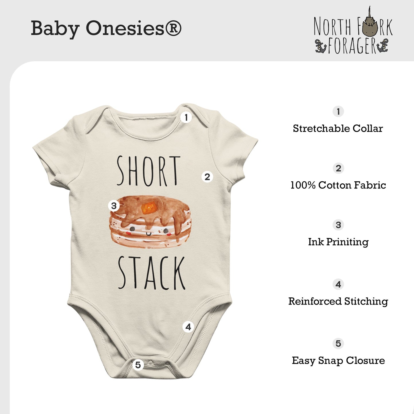 Fishing Fish - Baby Boy Girl Clothes Infant Bodysuit Funny Cute Newbor