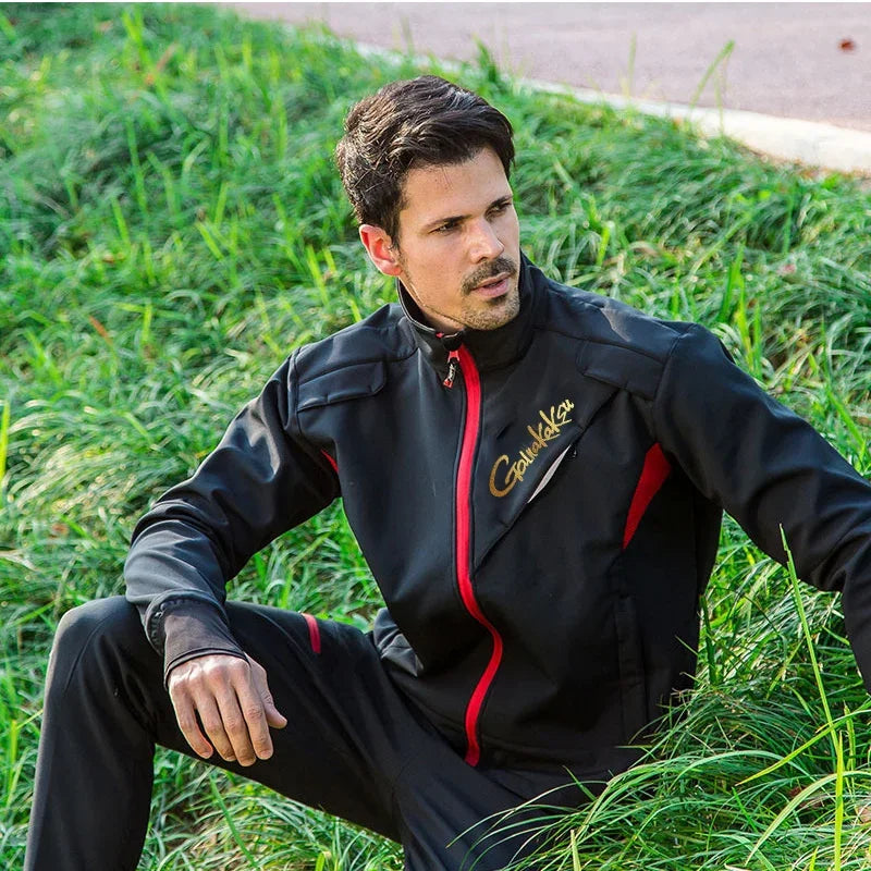 Winter Waterproof Fishing Clothing Suit Men Windbreaker Camping Fishing Jacket Fishing Pants Thick Fishing Clothes Warm Coat