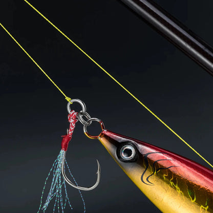 FishTrip Solid Rings Fishing Stainless Steel 20~50Pack High Strength Heavy Duty Seamless Lure Connector Fishing  Terminal Tackle