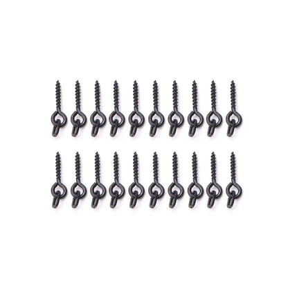 20pcs Carp Fishing Boilie Clips Bait Screws Artificial Fake Lure Ring Swivels For Hair Rig Method Feeder Fish Accessories Tackle
