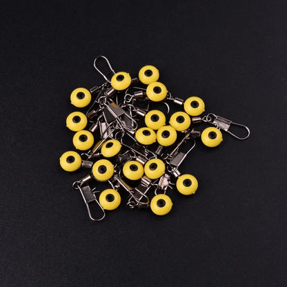 20pcs Fishing Line Hook Swivels Shank Clip Connector Interlock Snap Sea Space Beans Lure Fishing Hooks Connector Pesca Tackle