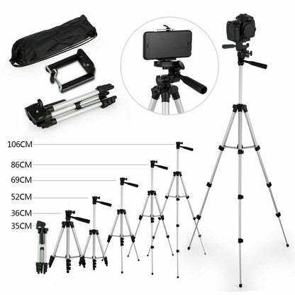Professional Camera Tripod Stand Holder Mount For iPhone Samsung Cell
