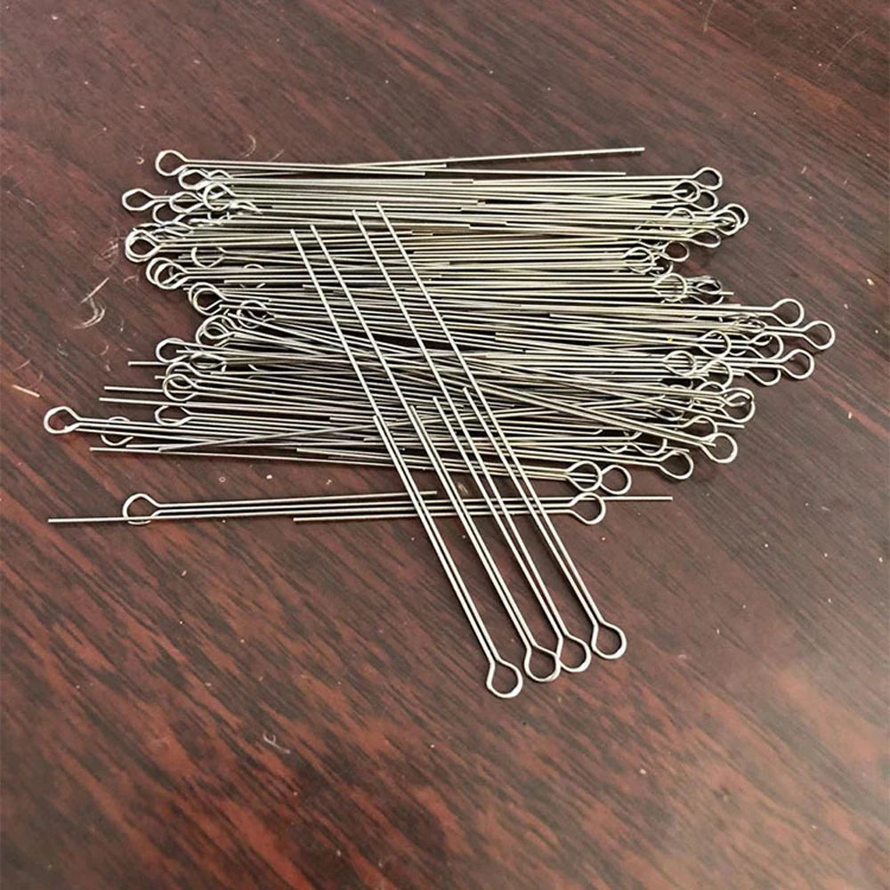 20pcs/Lot DIY Rotating Sequin Steel Wire 65-75mm Small Parts Manual Composite Spindle Wire Fishing Lure Bait Hook Accessories