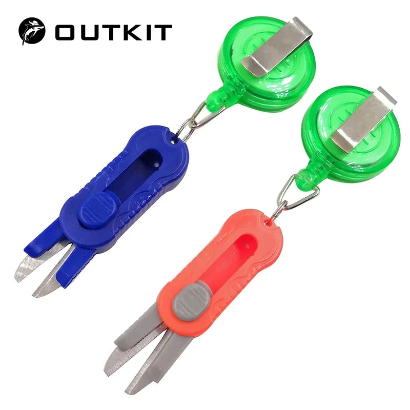 OUTKIT 1pcs Mini Flexible Scissors Fishing Line Cutter Nylon Carbon Wire Line cut Pliers scissors clippers Fish tackle Lure Tool