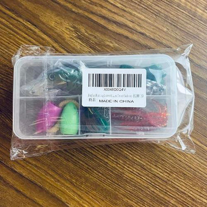Pezlun Fishing Lures Kit Tackle Box Soft/Hard Bait for Bass Trout