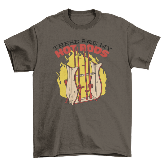 Hot rods fishing t-shirt