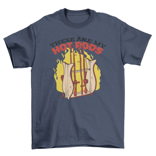 Hot rods fishing t-shirt