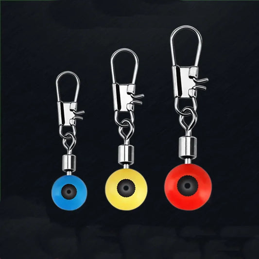 20pcs Fishing Line Hook Swivels Shank Clip Connector Interlock Snap Sea Space Beans Lure Fishing Hooks Connector Pesca Tackle